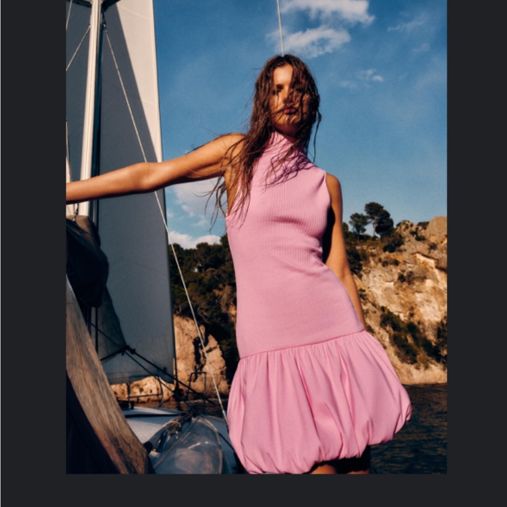 Zara Pink Sleeveless Dress